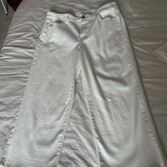 EUC Sonoma Wide Leg Cropped Pant Rough Hem - Picture 4 of 5